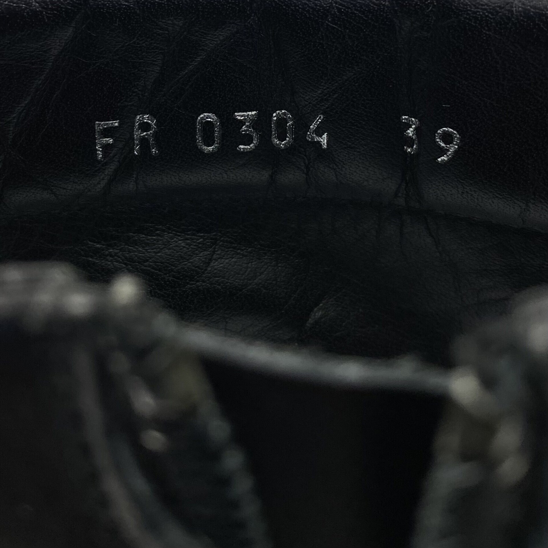 Bota Christian Dior Couro Preto