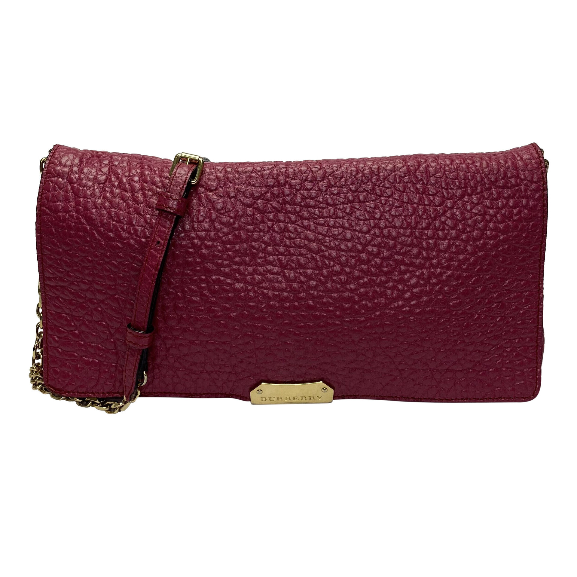 Bolsa Burberry Couro Rosa