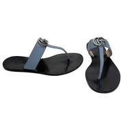 Flat Gucci GG Azul