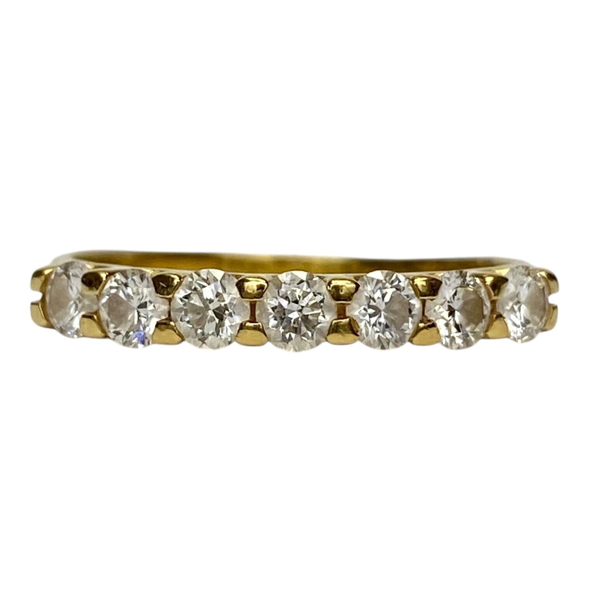 Meia Aliança Vivara Ouro Amarelo com Diamantes