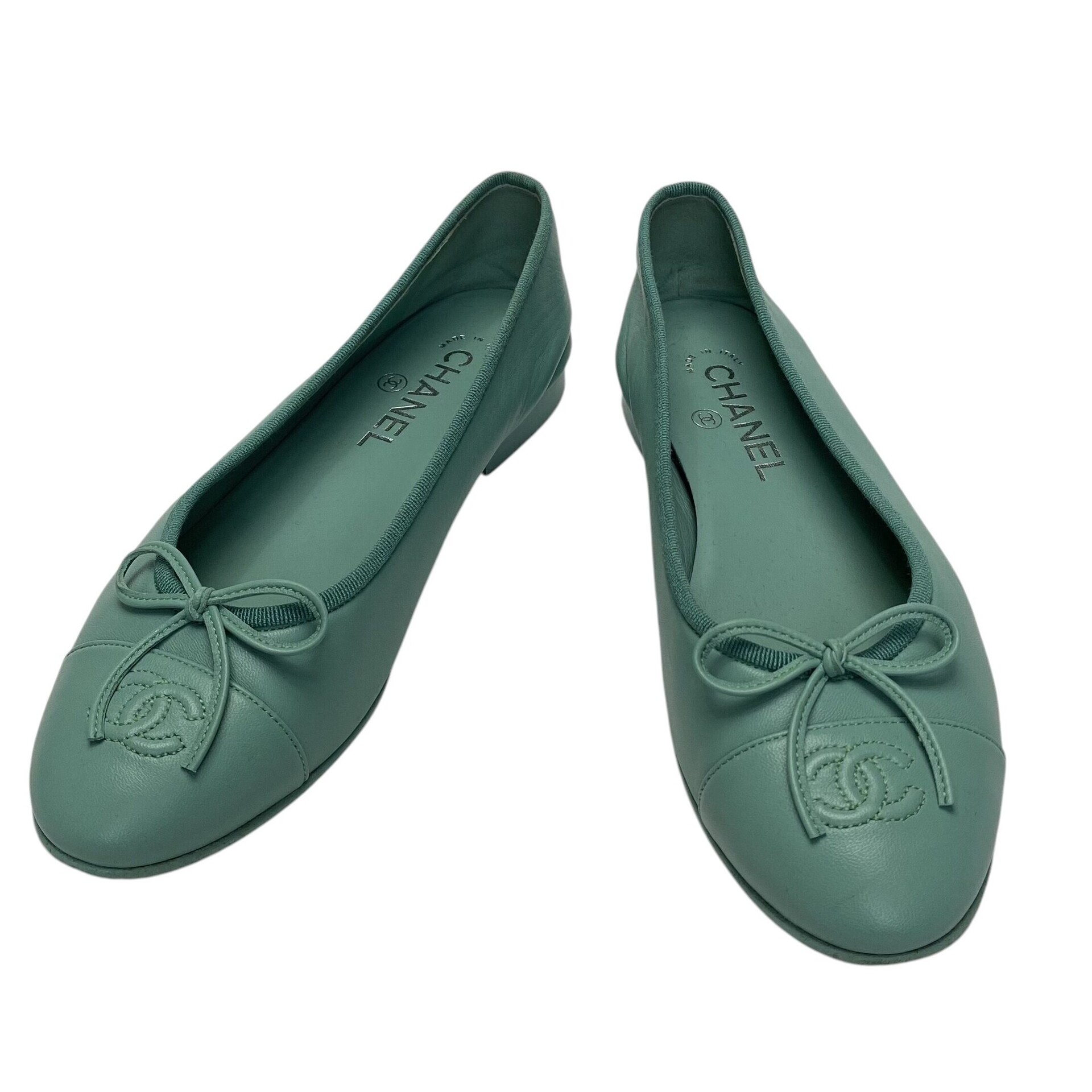 Sapatilha Chanel Verde Água