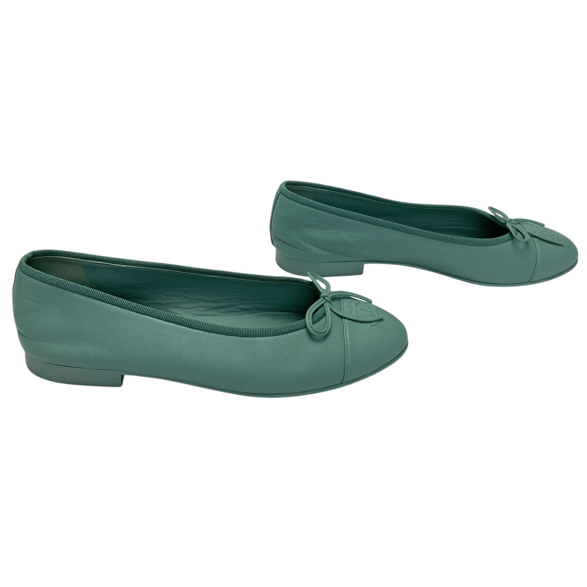 Sapatilha Chanel Verde Água