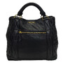 Bolsa Miu Miu Tote Bag Couro Preto