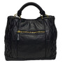Bolsa Miu Miu Tote Bag Couro Preto