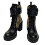 Bota Gucci Preta e Monograma
