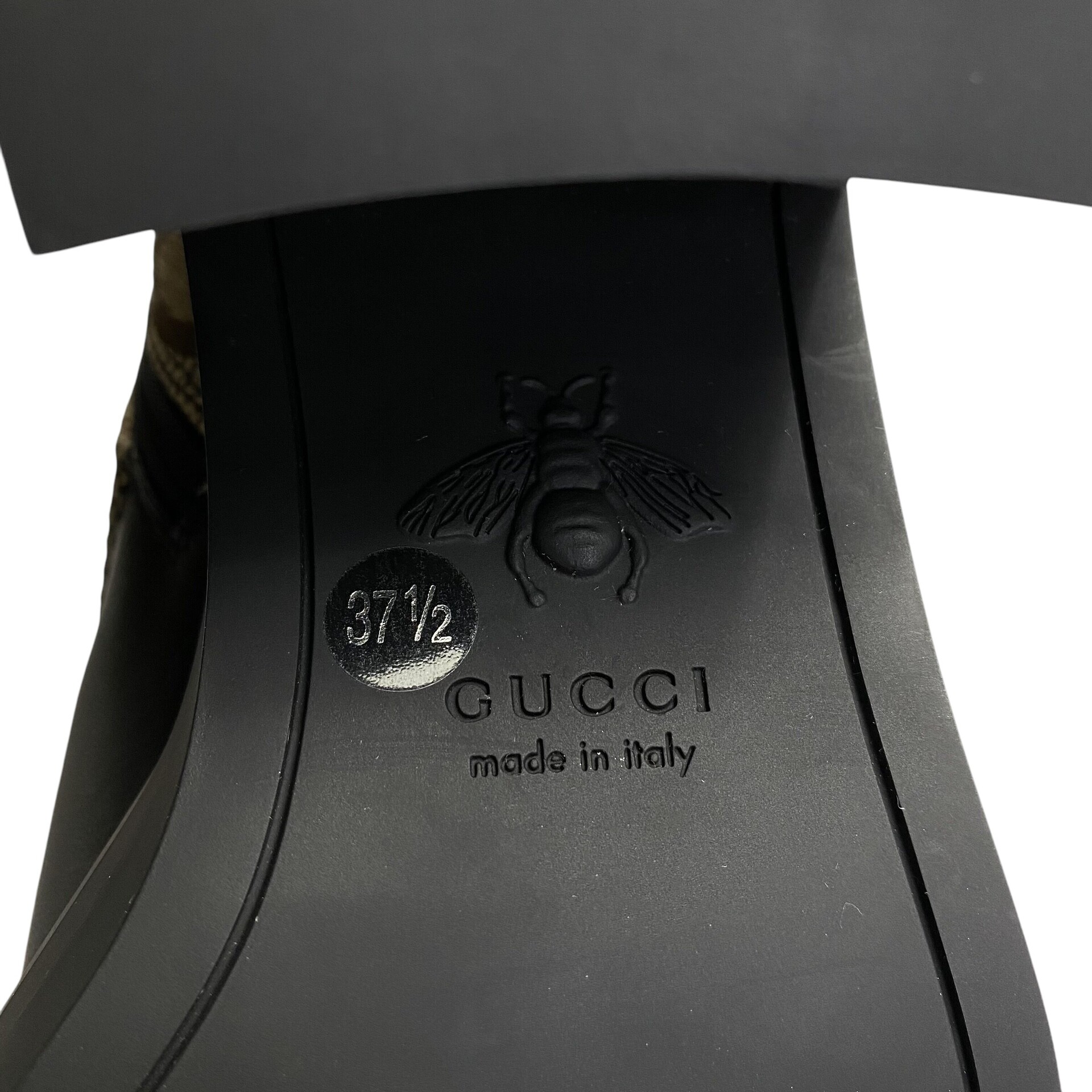Bota Gucci Preta e Monograma