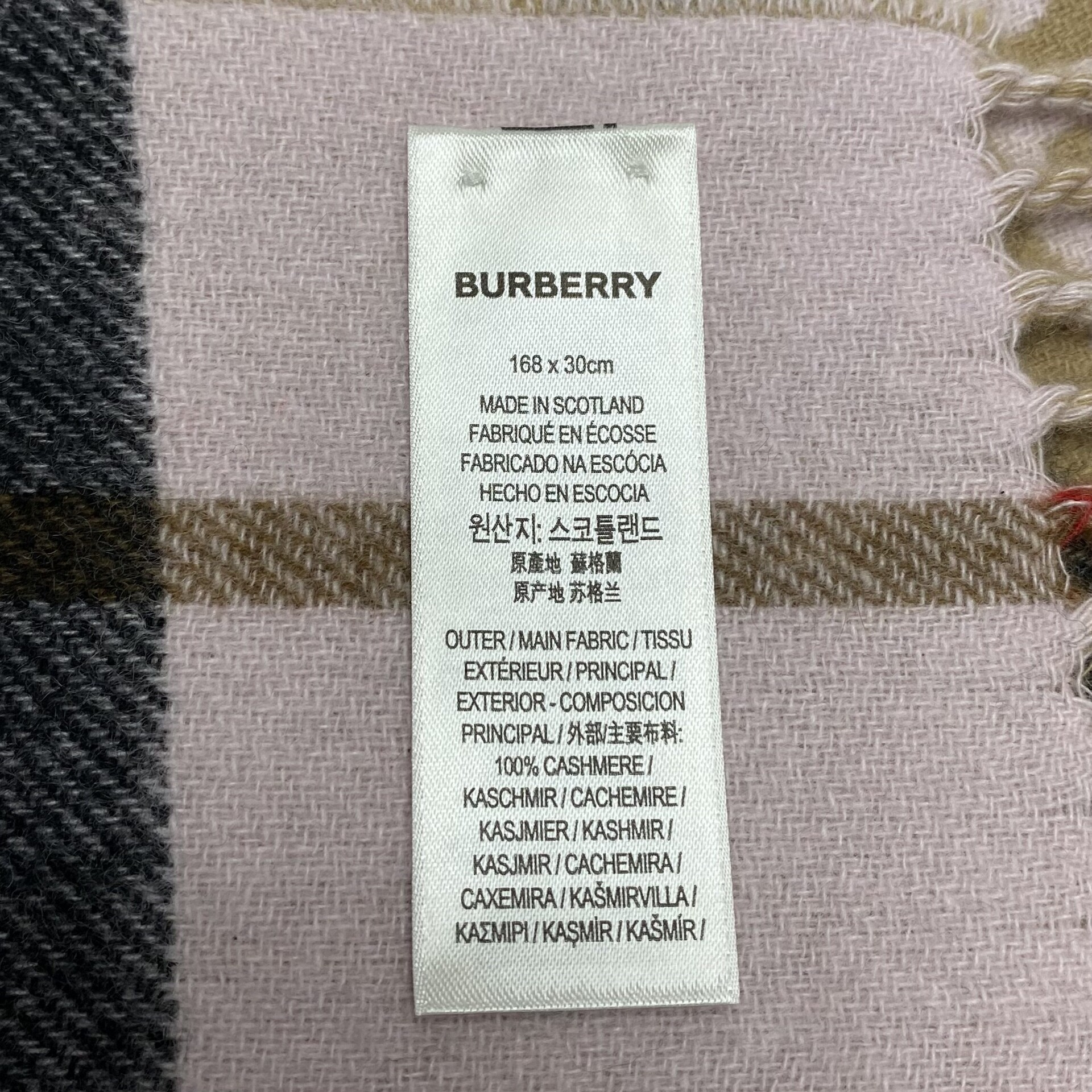 Cachecol Burberry Dupla Face