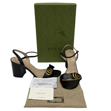 Sandália Gucci GG Marmont Preta
