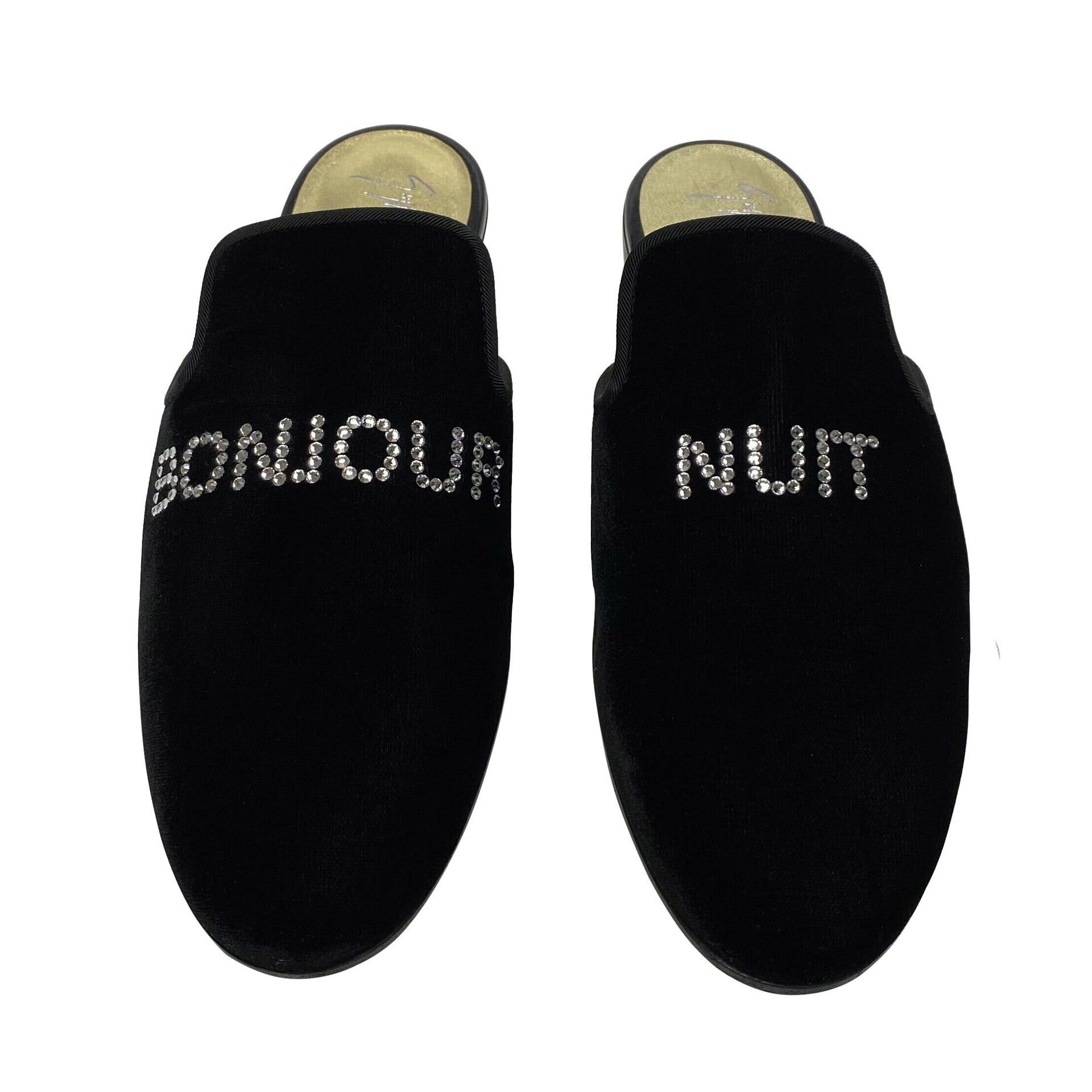 Mule Giuseppe Zanotti Bonjour Nuit Preto