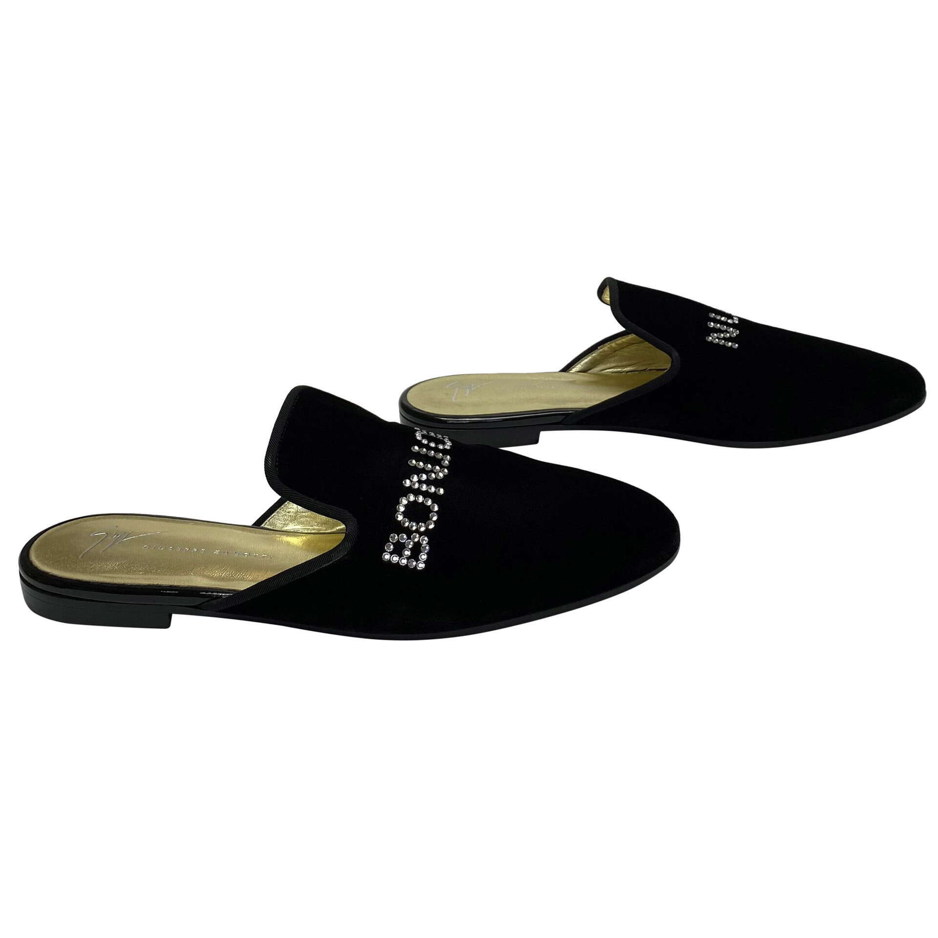 Mule Giuseppe Zanotti Bonjour Nuit Preto