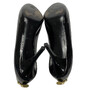 Peep Toe Louis Vuitton Verniz Preto