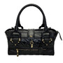 Bolsa Burberry Manor Couro Preto