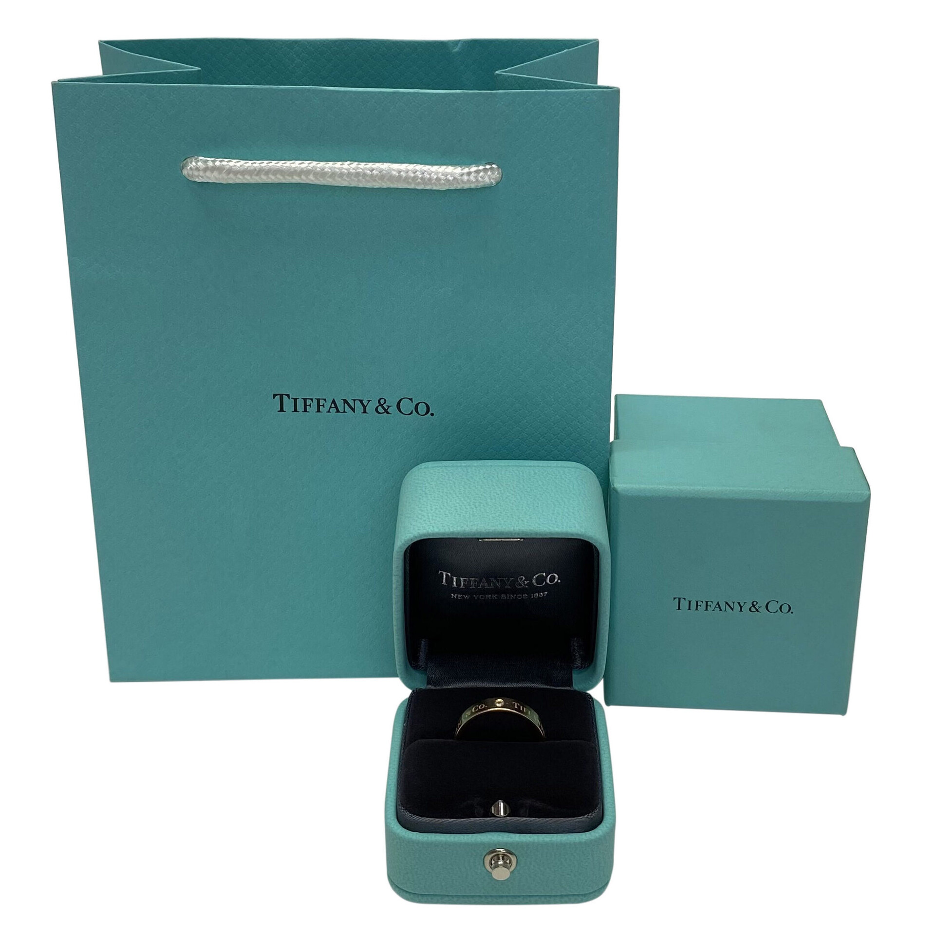 Aliança Tiffany & Co. Ouro Rosa com Diamantes