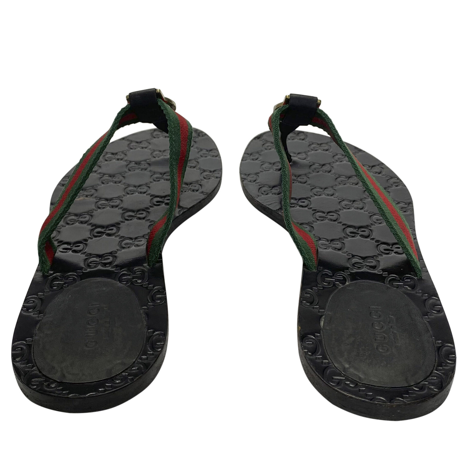 Chinelo Gucci Rasteira GG Thong Web Preta