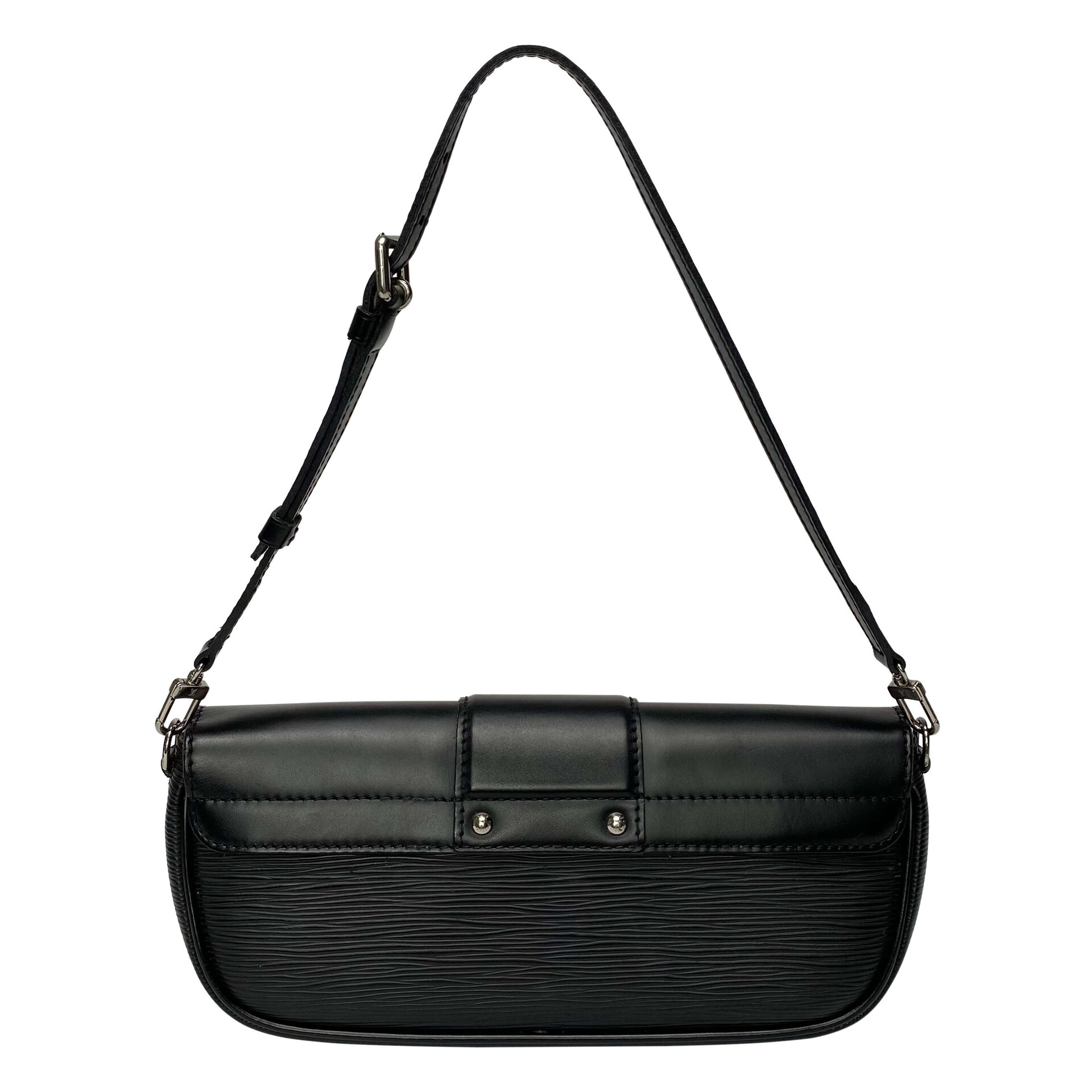 Bolsa Louis Vuitton Pochette Montaigne Epi Preta