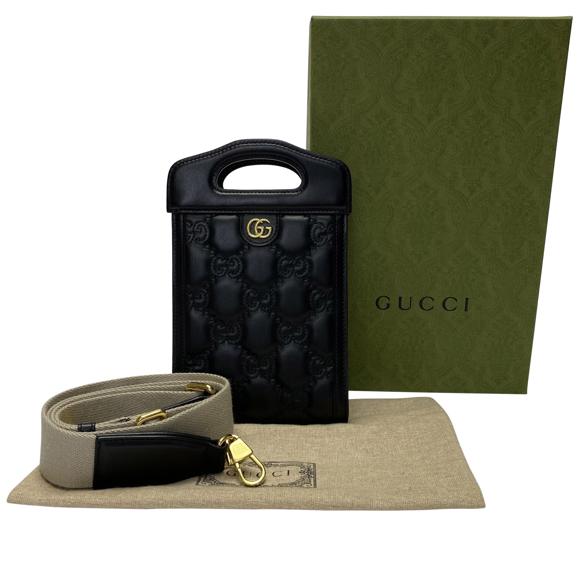 Bolsa Gucci GG Matelassê Mini Preta