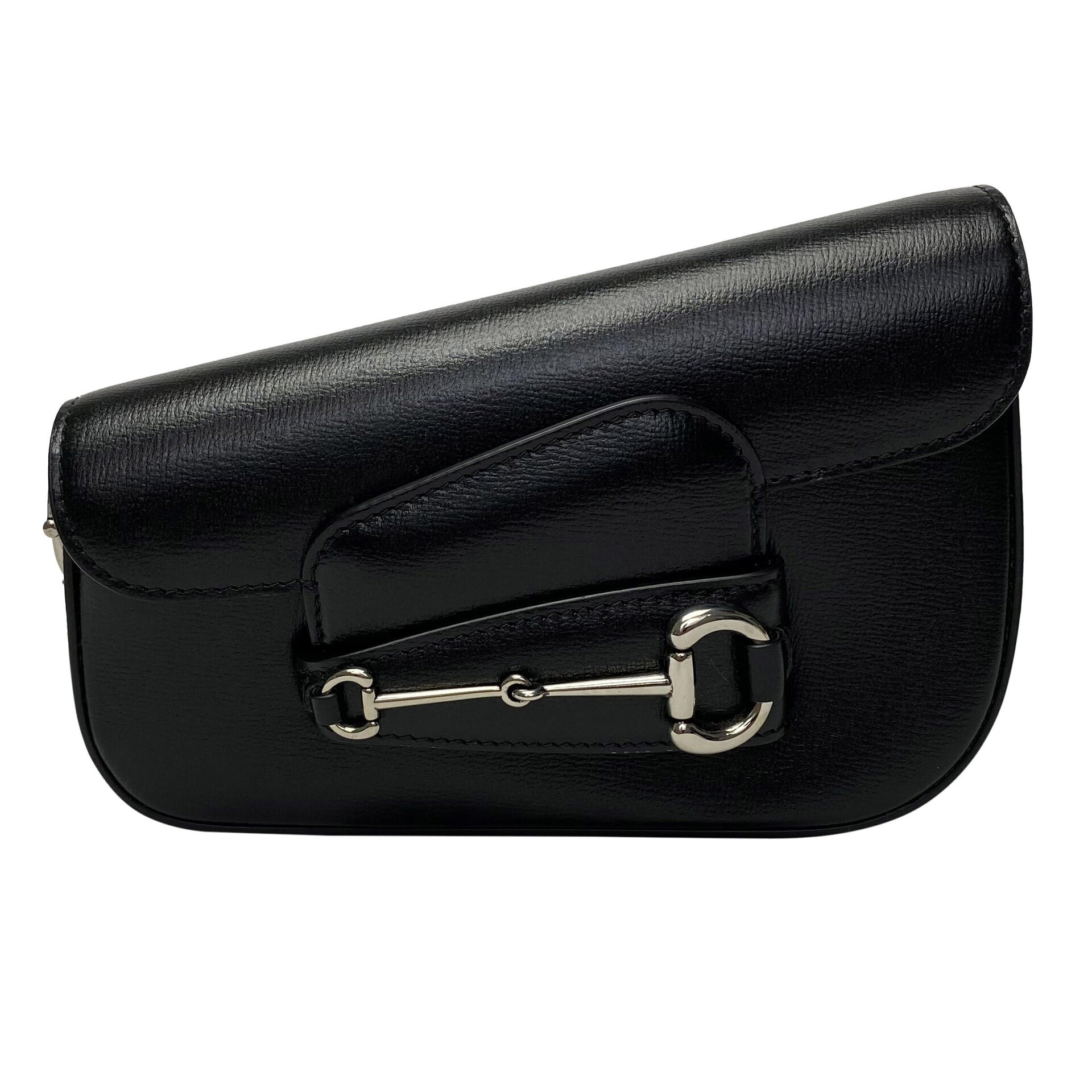 Bolsa Gucci Tiracolo Horsebit 1955 Preta