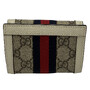 Carteira Gucci Monograma e Faixa Web
