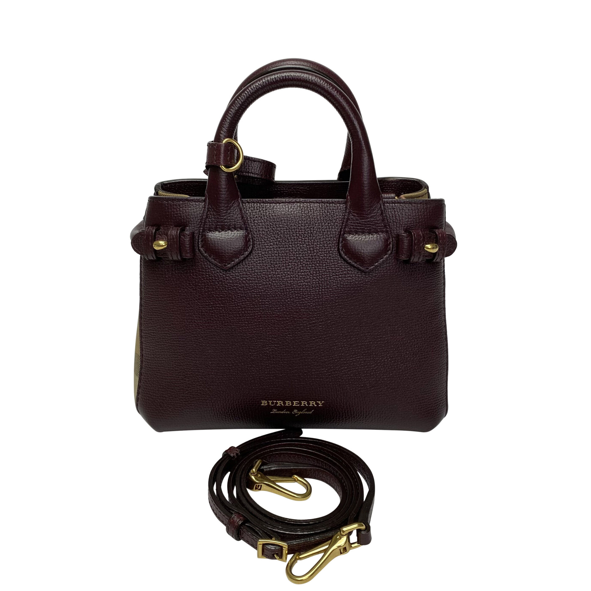 Bolsa Burberry Banner Vinho