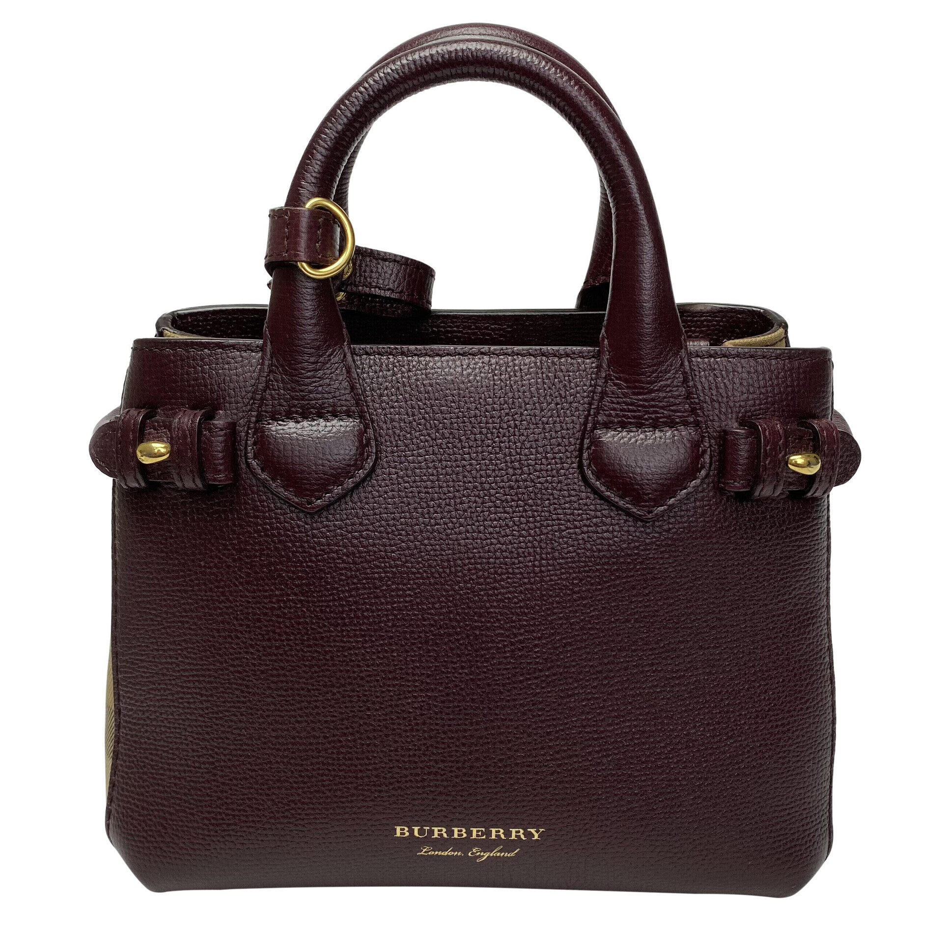 Bolsa Burberry Banner Vinho
