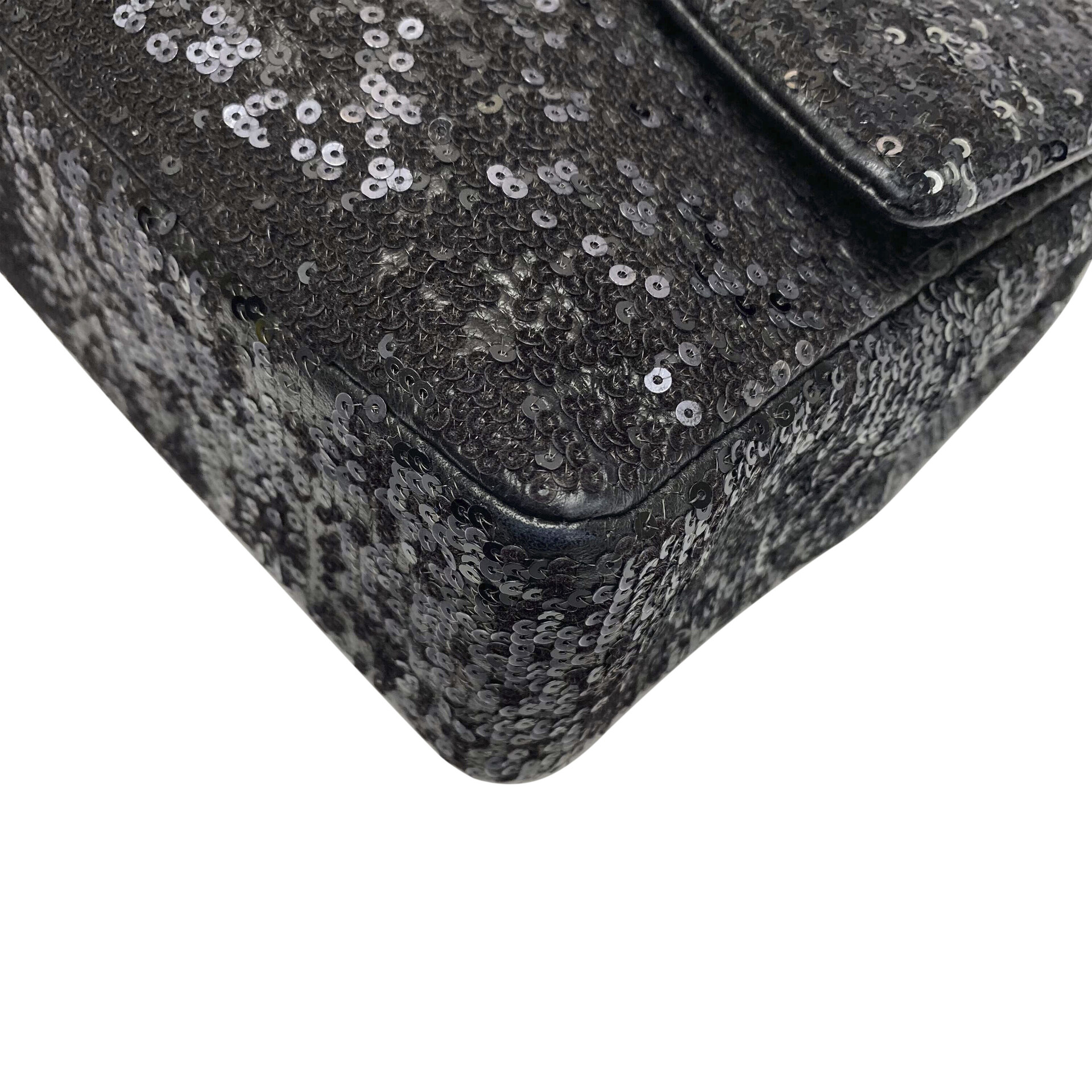 Bolsa Chanel Paetês Preta