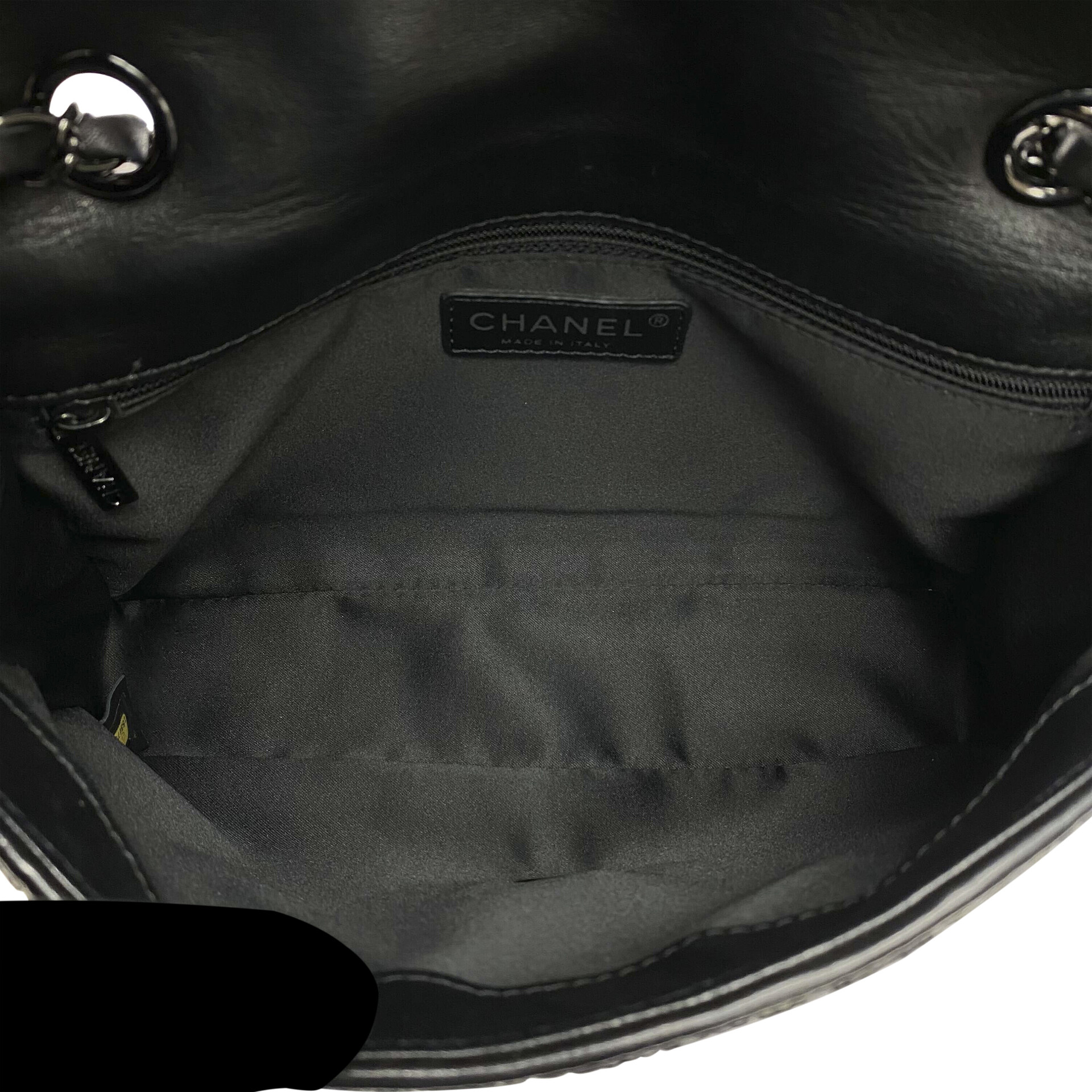 Bolsa Chanel Paetês Preta