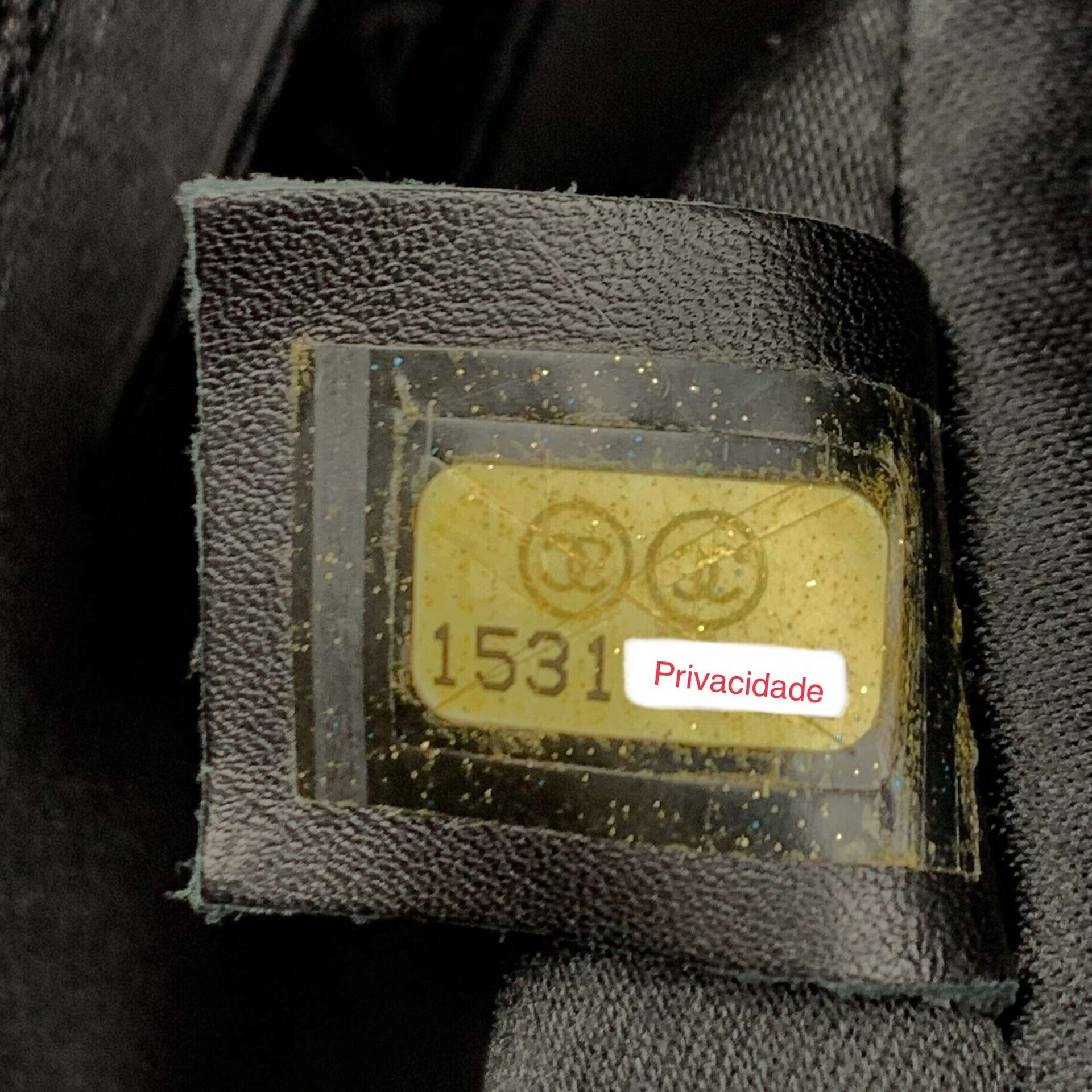 Bolsa Chanel Paetês Preta