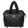 Mala Chanel Nylon Coco Cocoon Rolling Trolley Preto