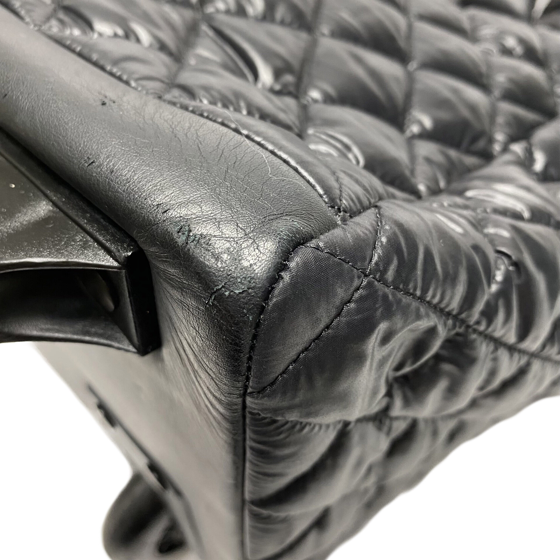 Mala Chanel Nylon Coco Cocoon Rolling Trolley Preto