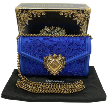 Bolsa Dolce & Gabbana Devotion Renda Azul