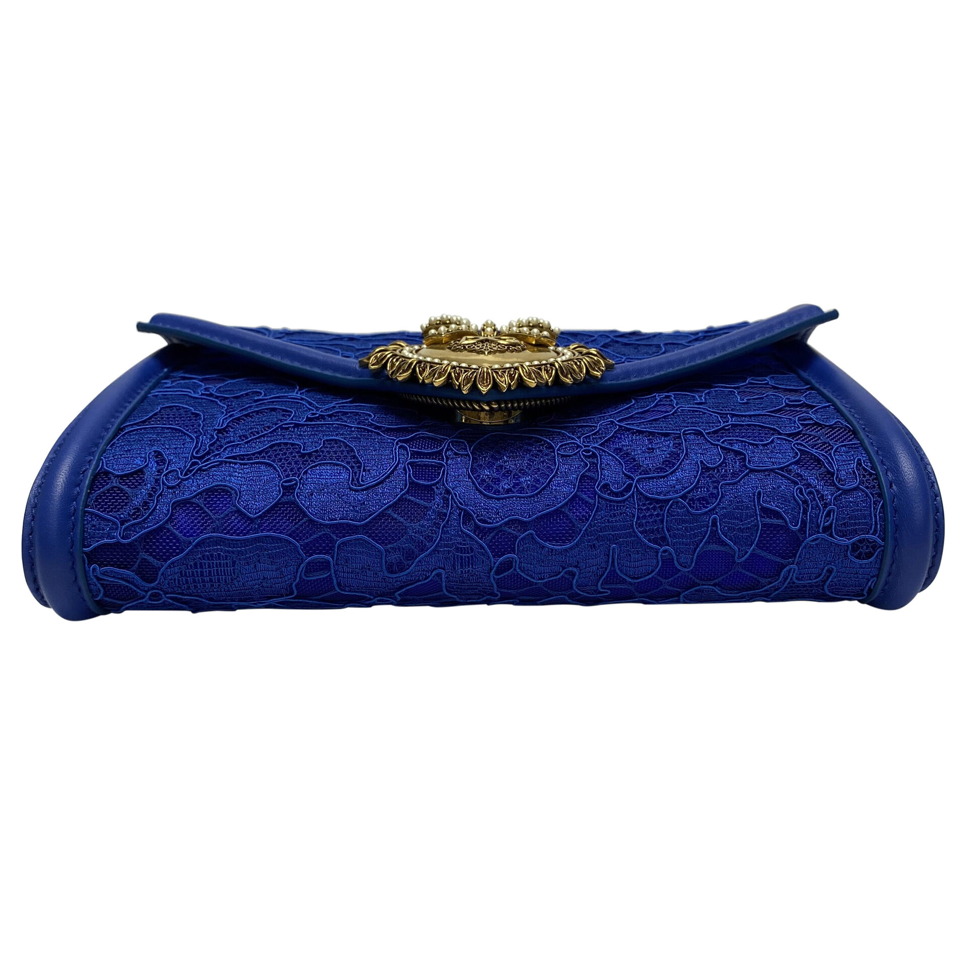 Bolsa Dolce & Gabbana Devotion Renda Azul