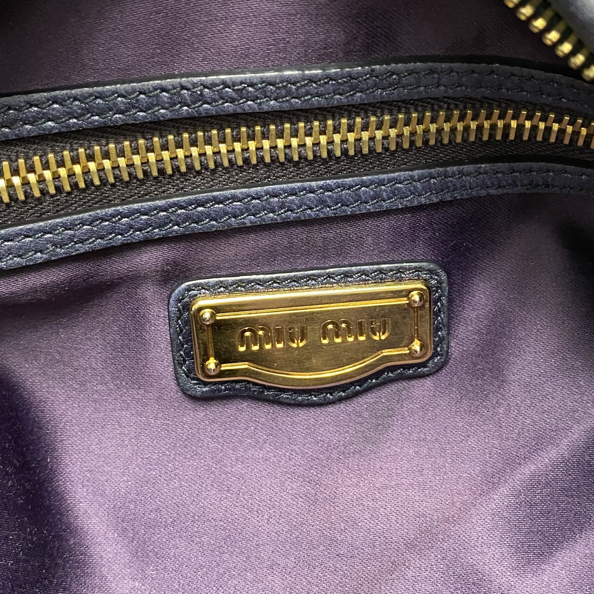 Bolsa Miu Miu Couro Azul