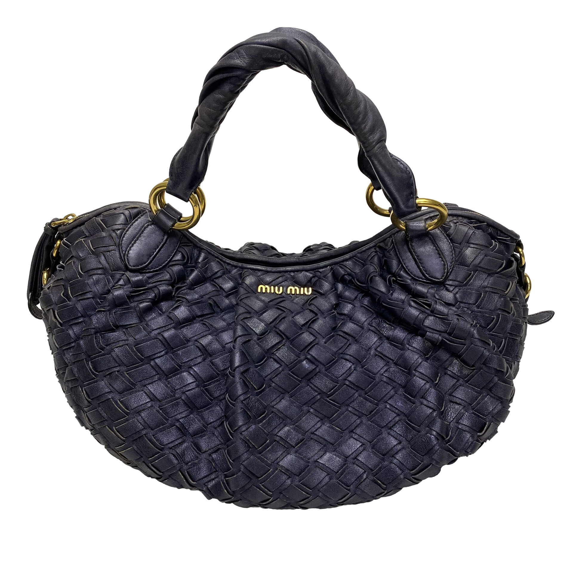 Bolsa Miu Miu Couro Azul