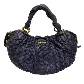 Bolsa Miu Miu Couro Azul