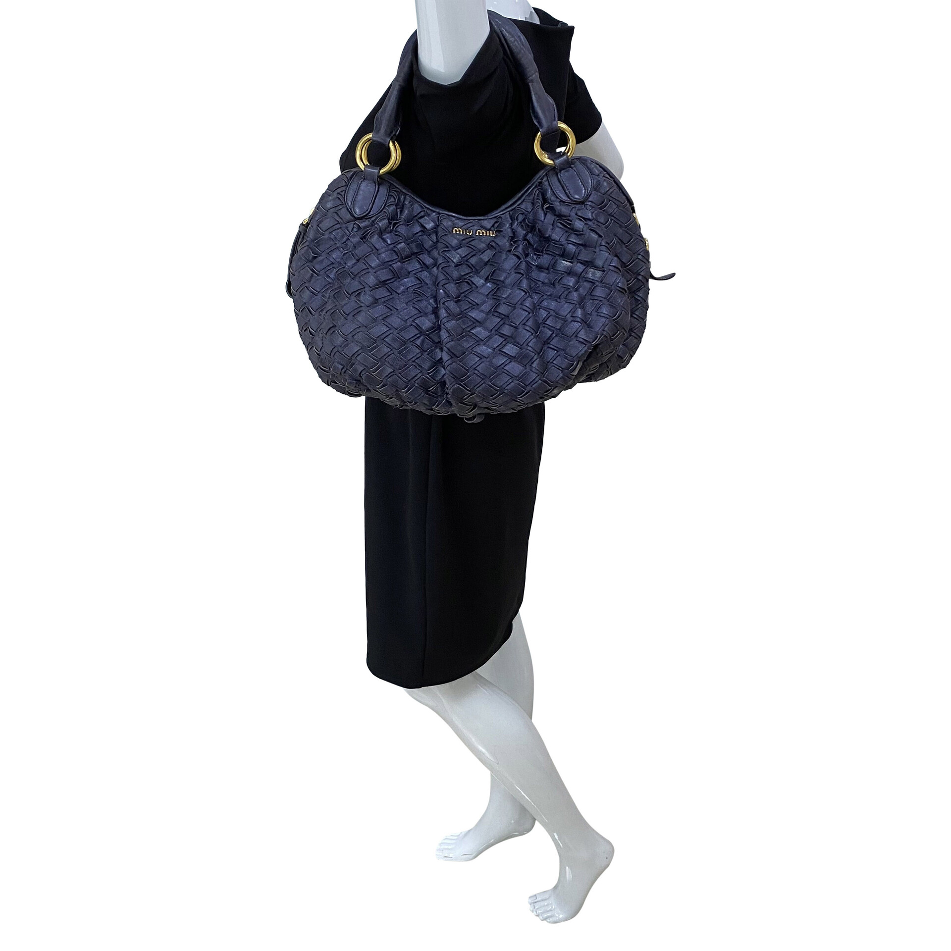 Bolsa Miu Miu Couro Azul