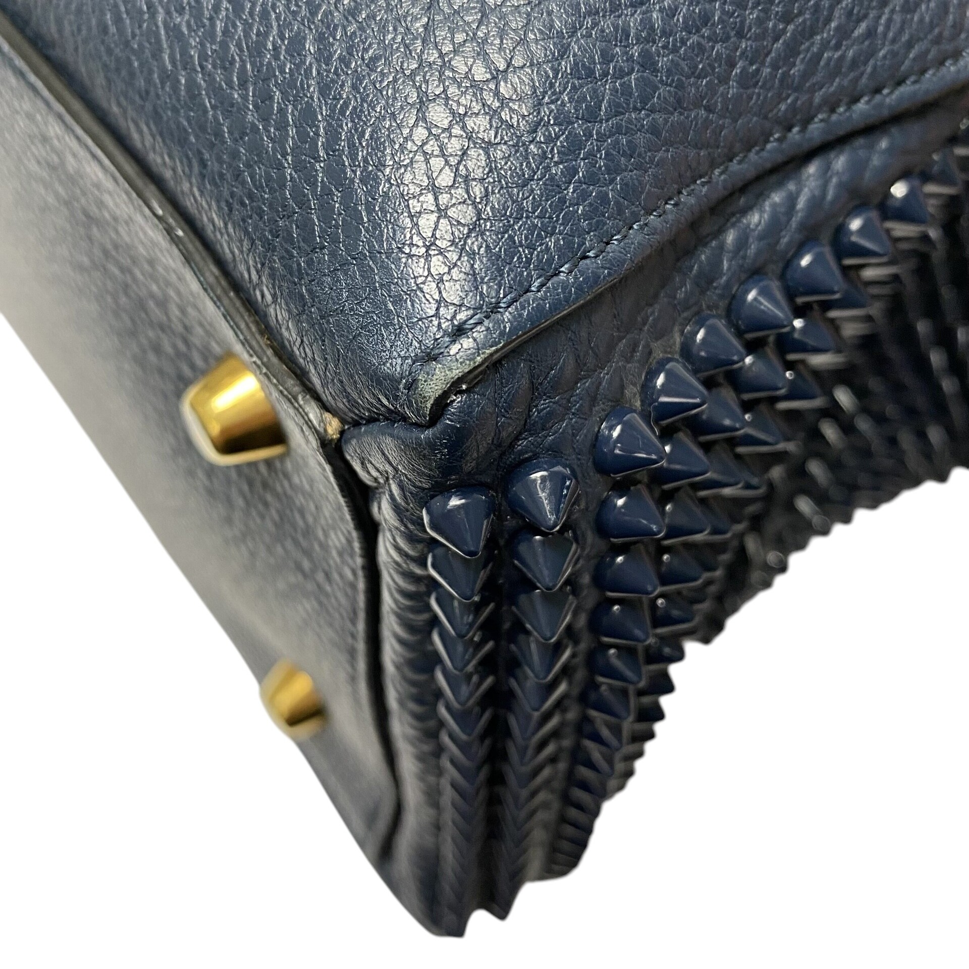Bolsa Christian Louboutin Azul com Spikes