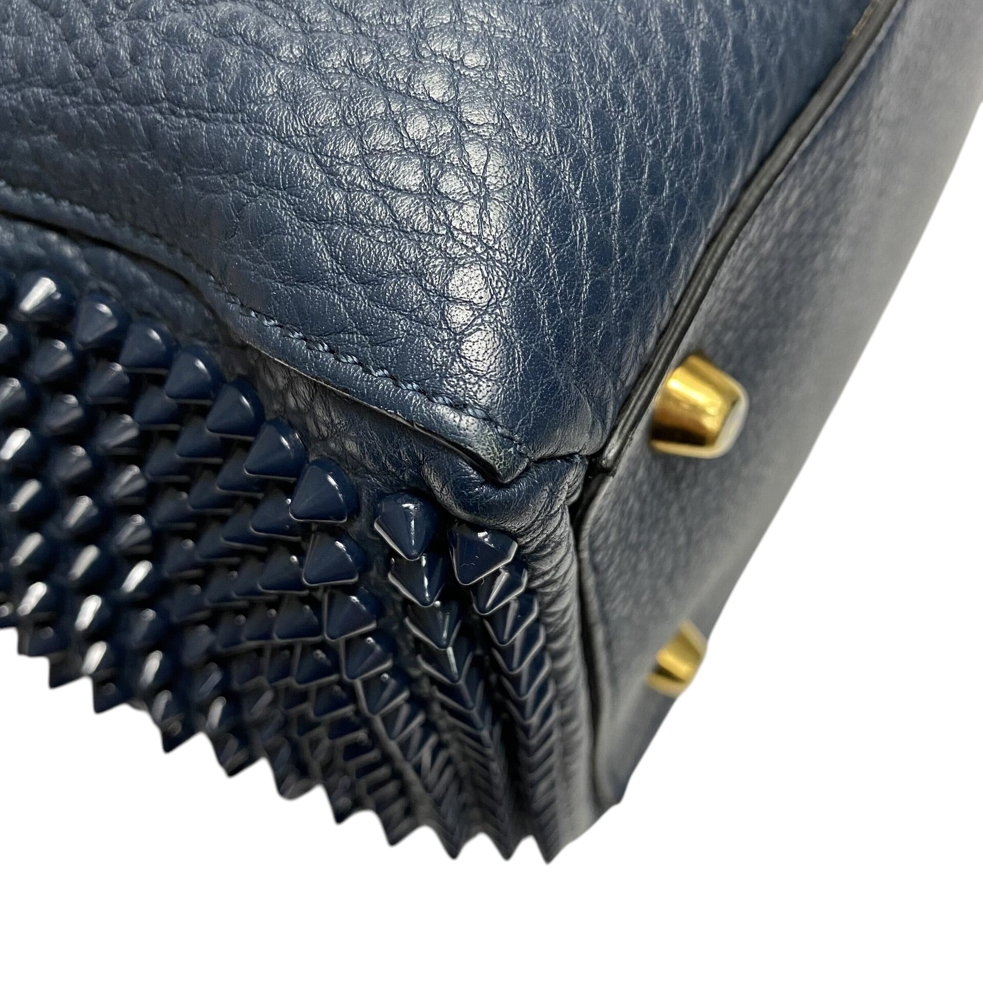 Bolsa Christian Louboutin Azul com Spikes