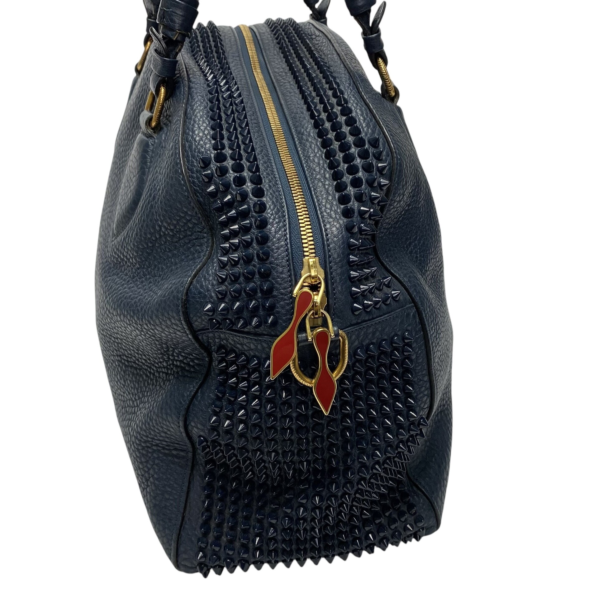Bolsa Christian Louboutin Azul com Spikes