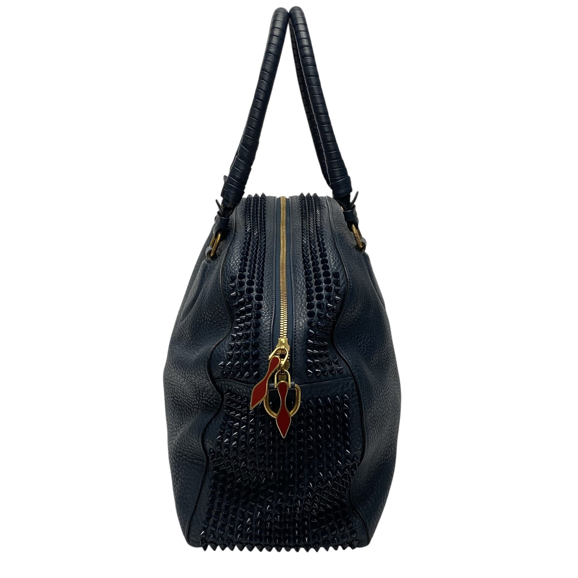 Bolsa Christian Louboutin Azul com Spikes
