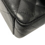 Bolsa Chanel Clássica Double Flap Maxi Couro Preta