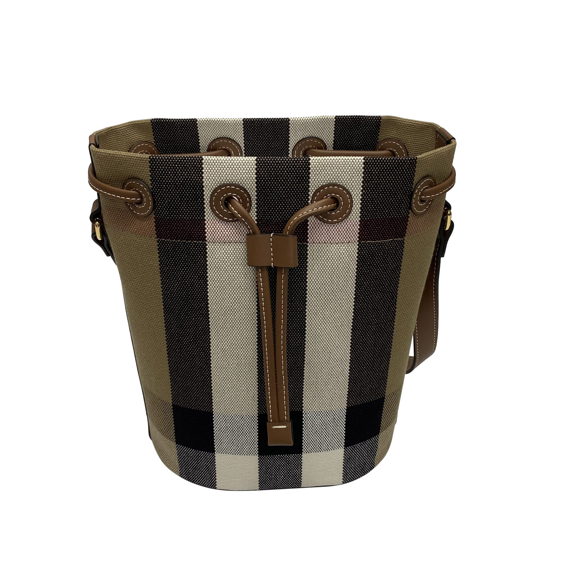 Bolsa Burberry Bucket Xadrez