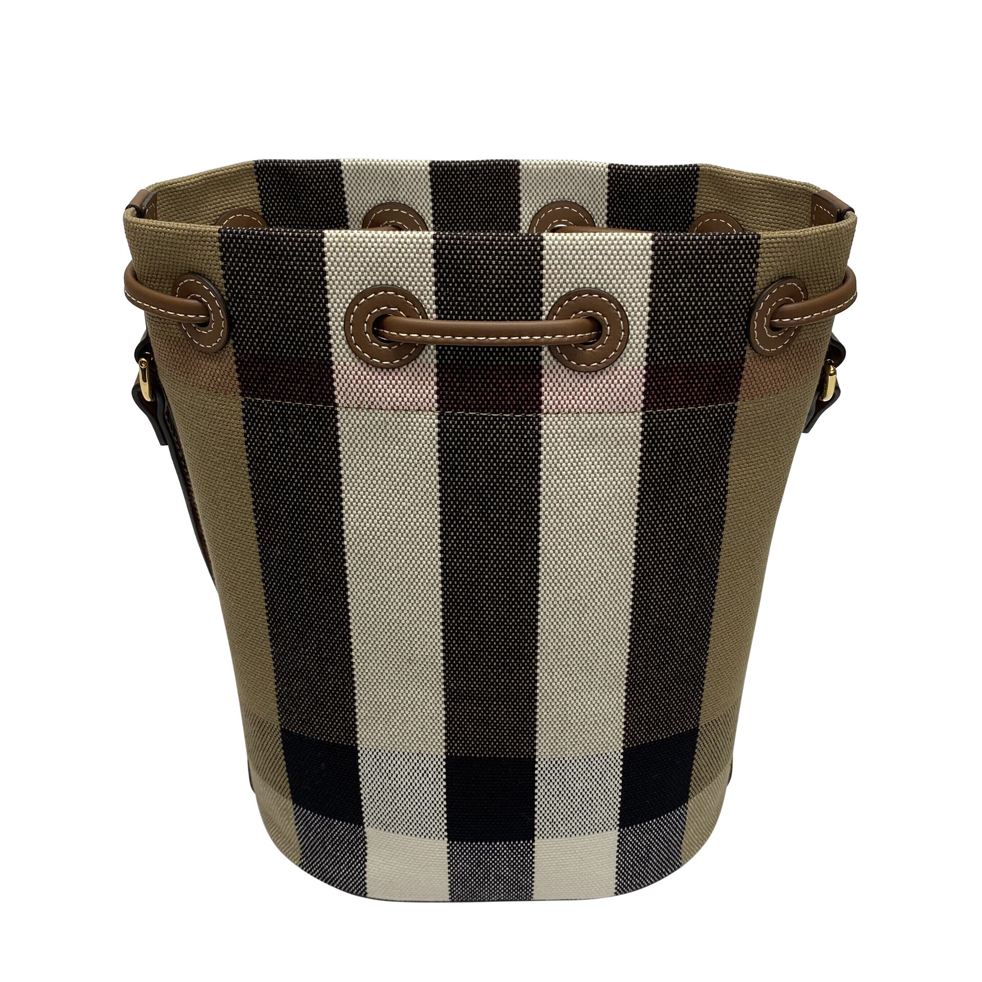 Bolsa Burberry Bucket Xadrez