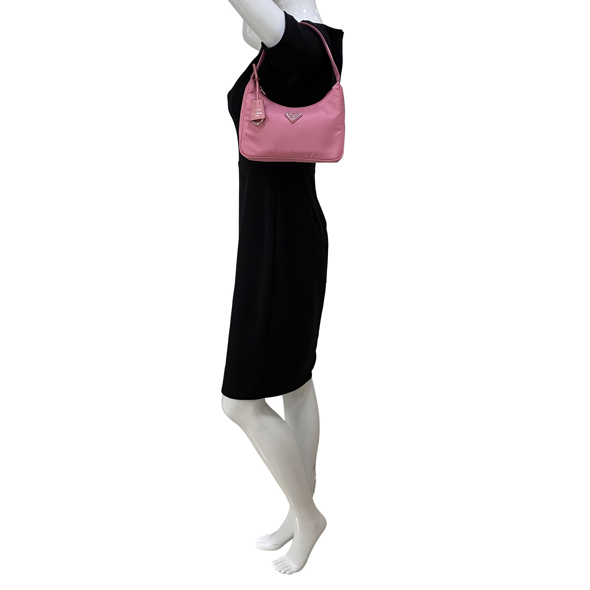 Bolsa Prada Re-Edition Nylon Rosa