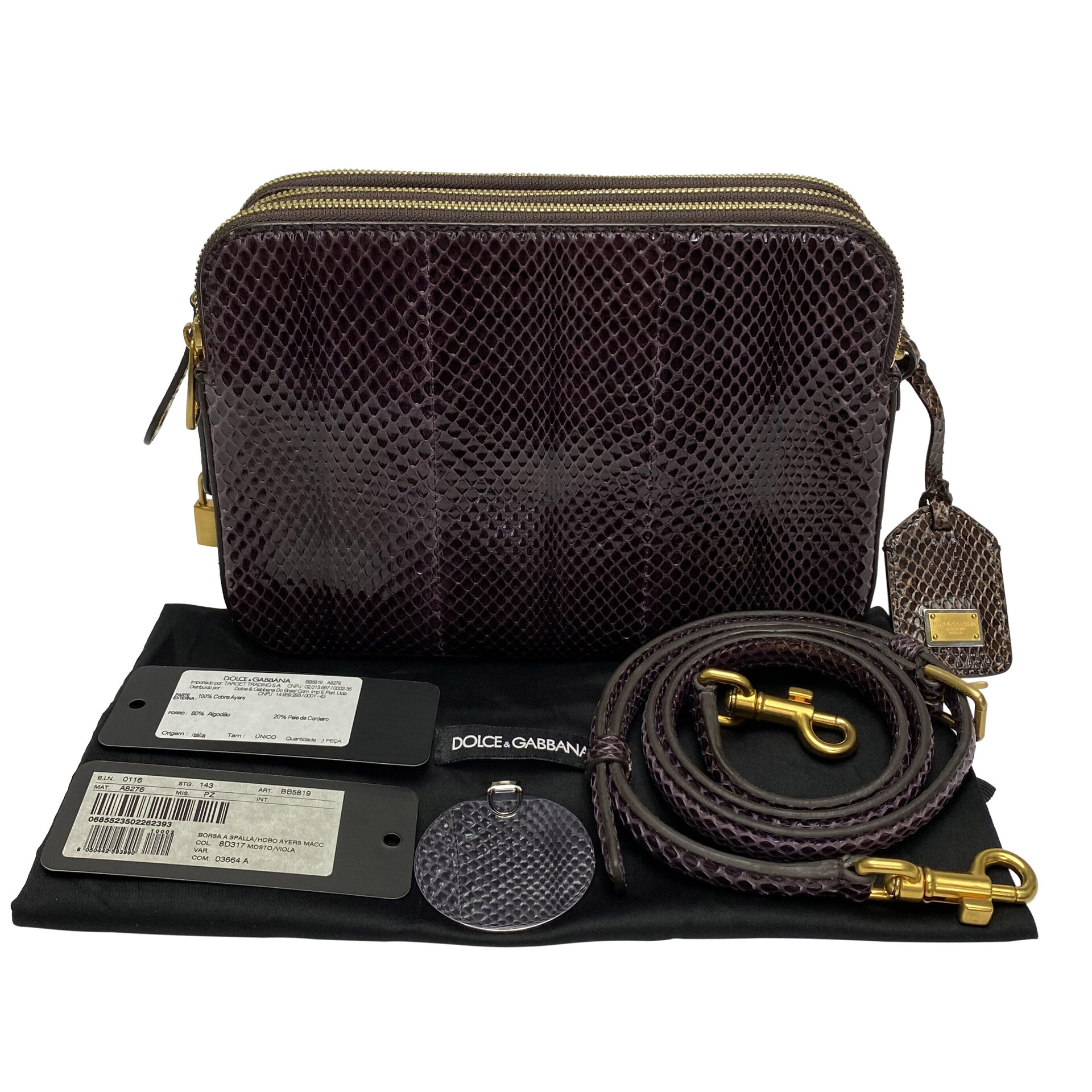 Bolsa Dolce & Gabbana Crossbody Píton