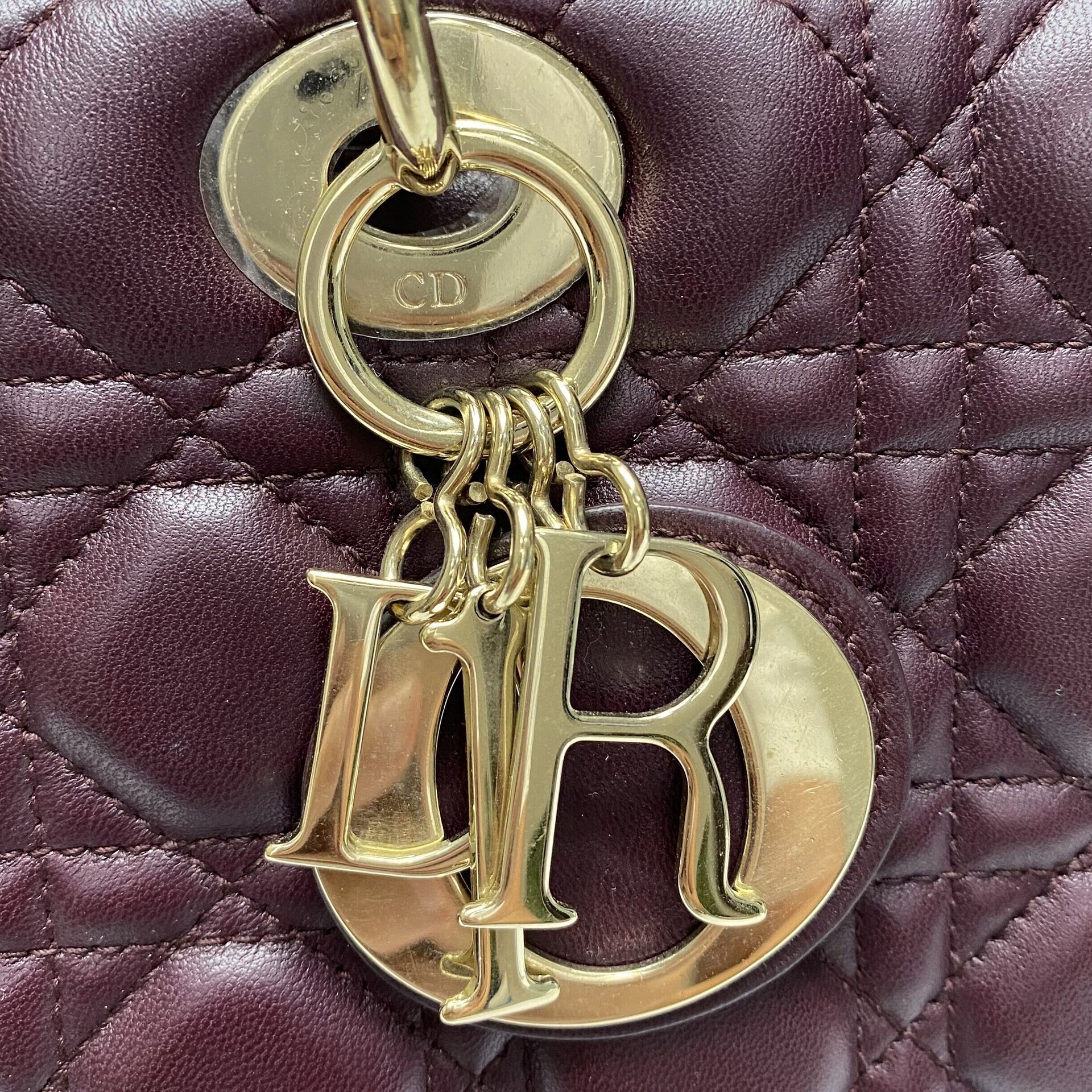 Bolsa Christian Dior Lady Dior Vinho