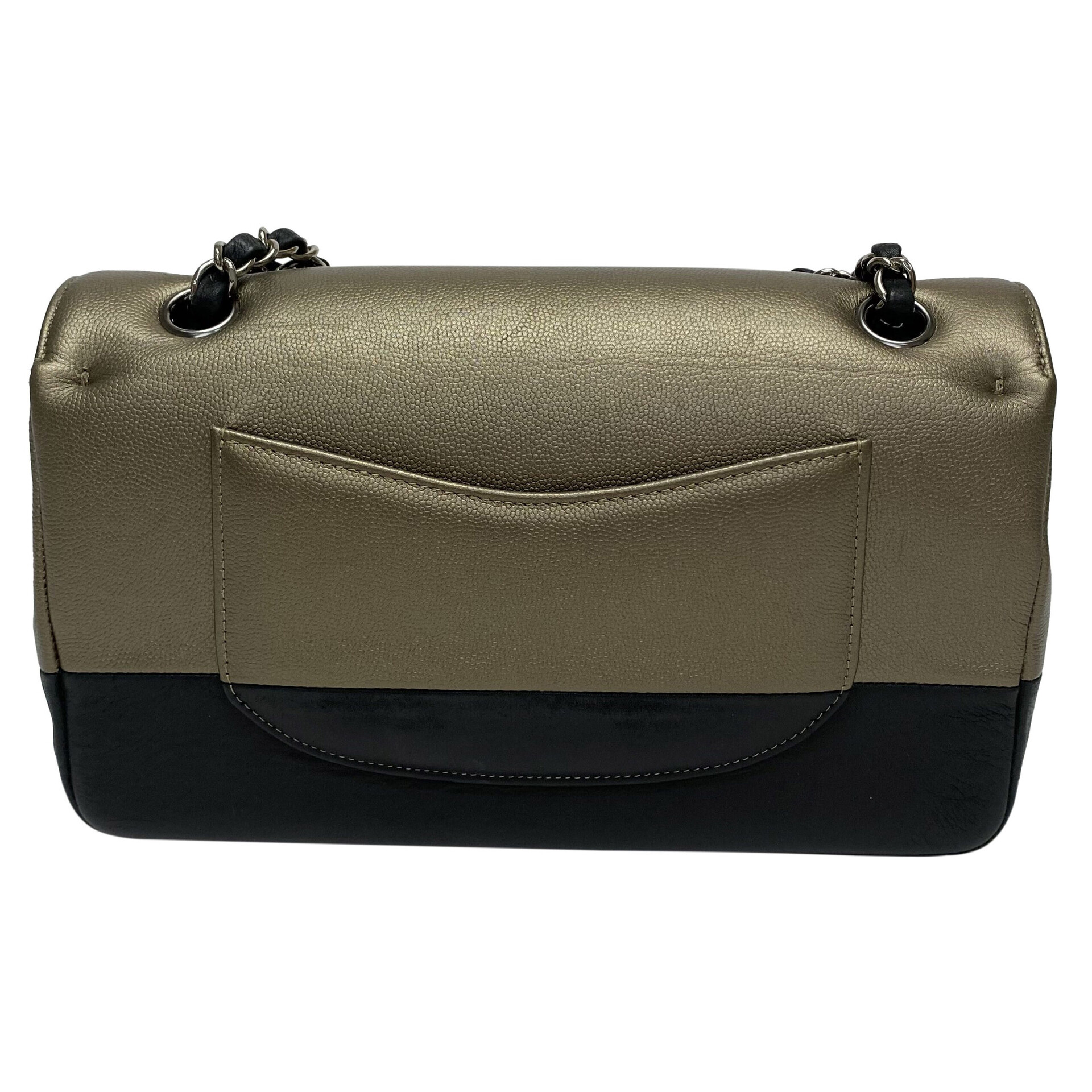 Bolsa Chanel Double Flap Bicolor