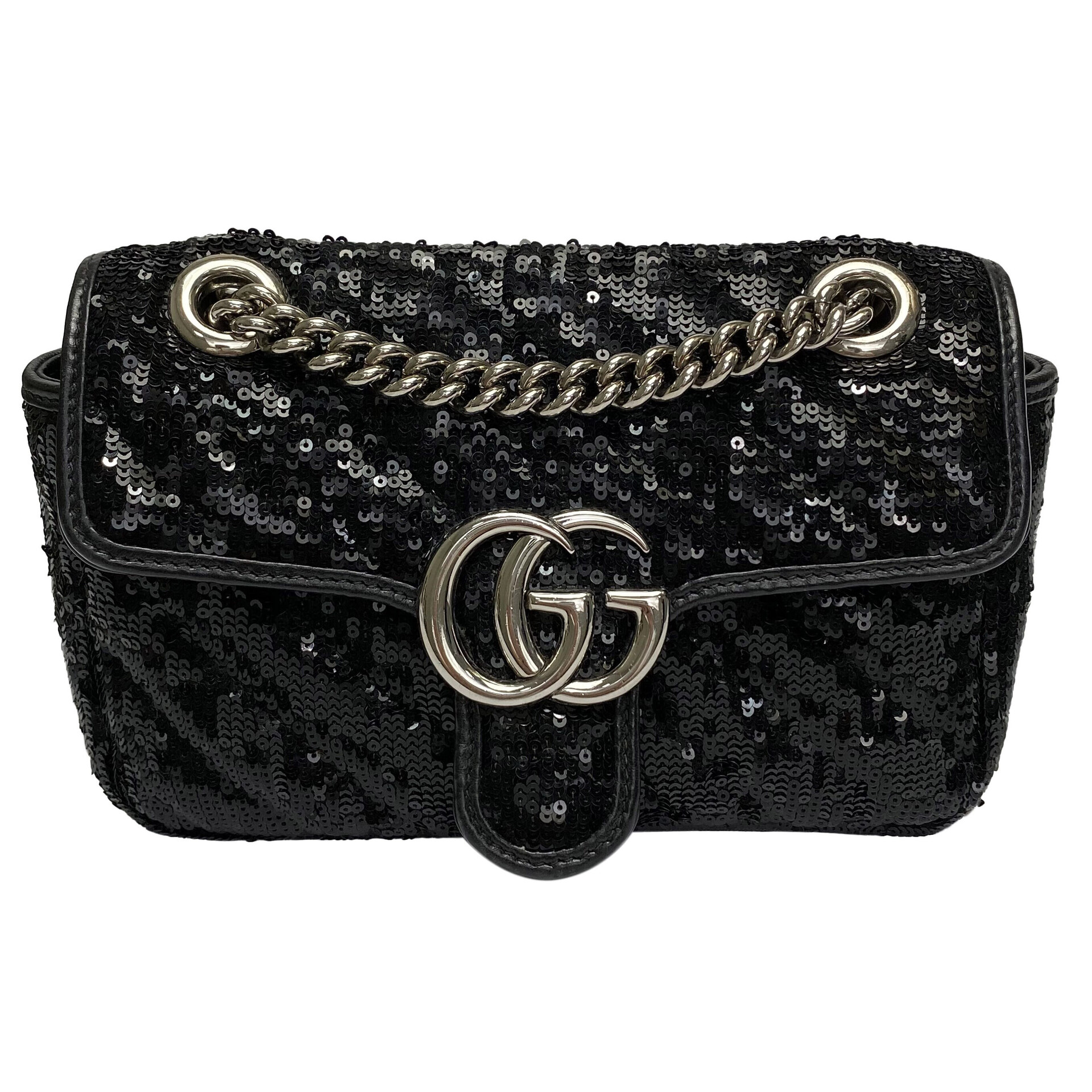 Bolsa Gucci GG Marmont Paetês