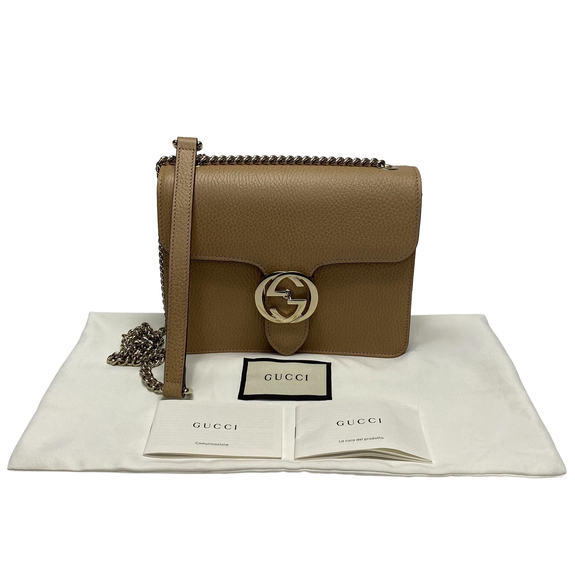 Bolsa Gucci Interlocking Bege