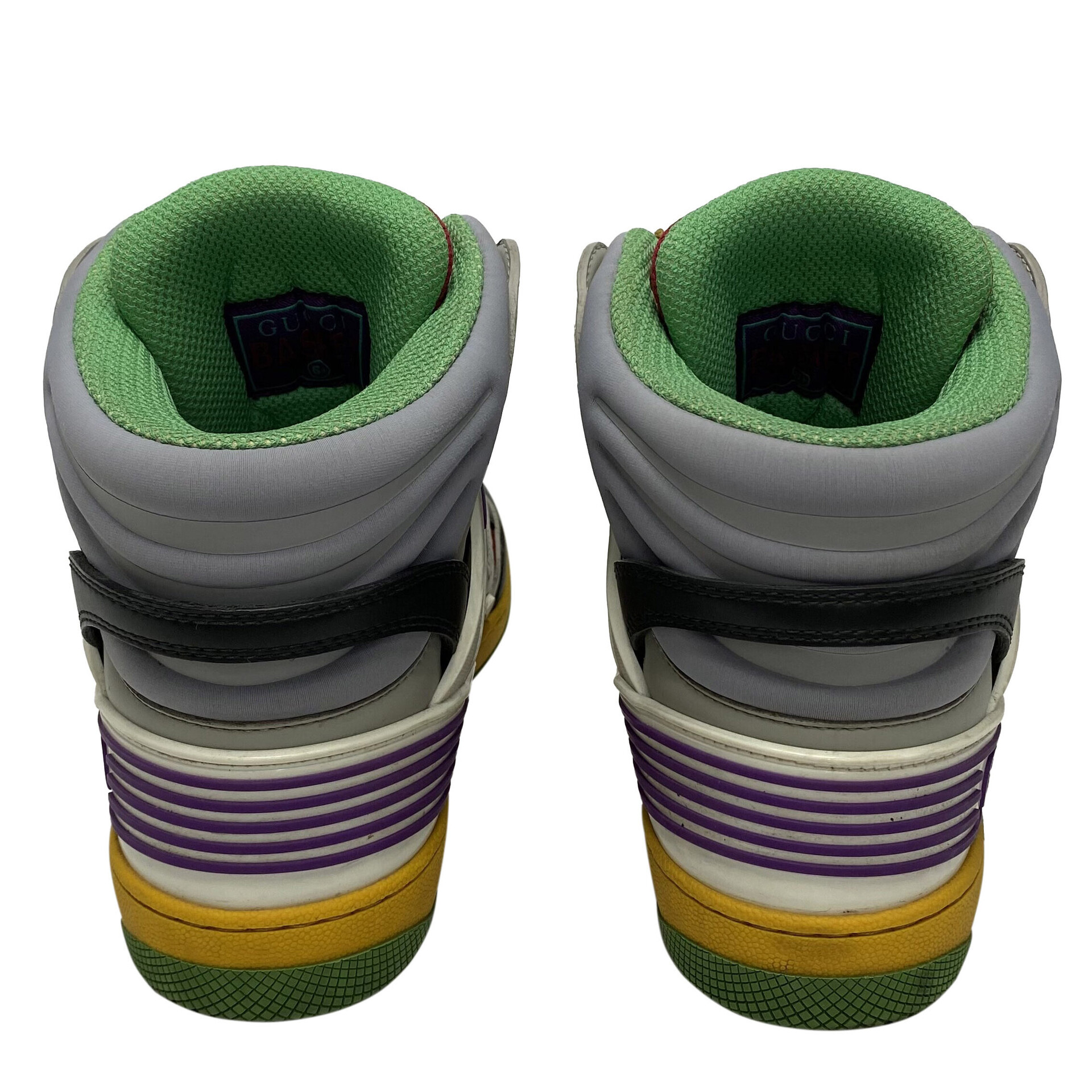 Tênis Gucci Basket High-Top - Multicolor