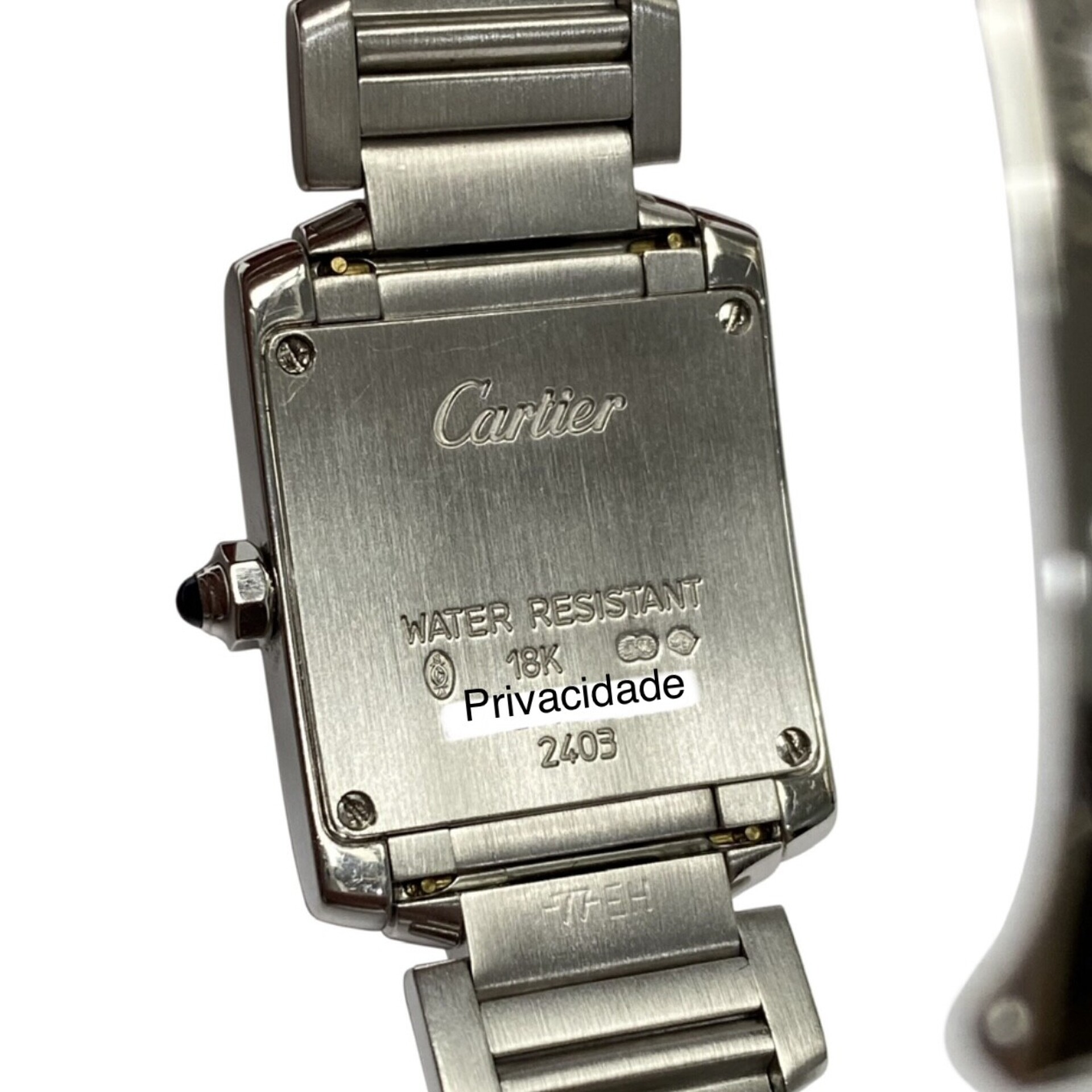 Relógio Cartier Tank Française Ouro Branco - Pequeno